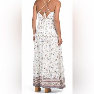 White Floral Maxi Dress